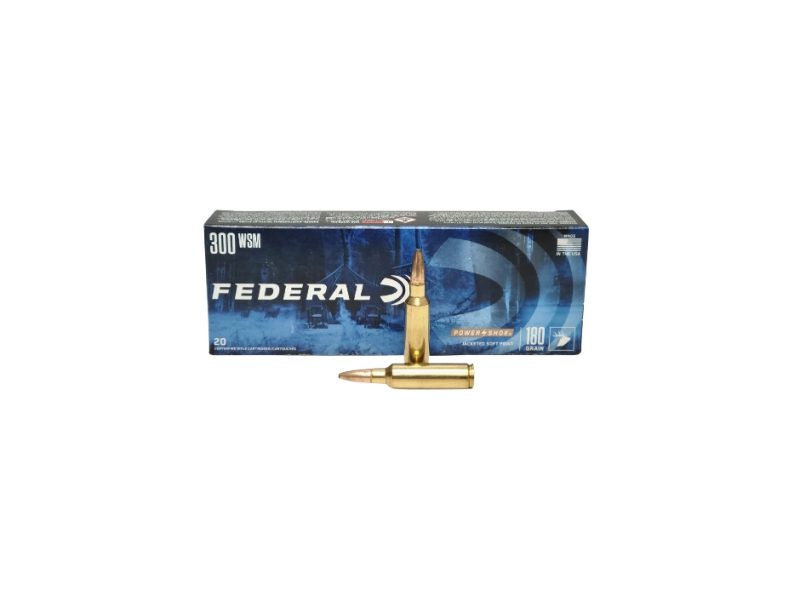 Federal Power Shok .300 WSM 180 Grain Jacketed Soft Point