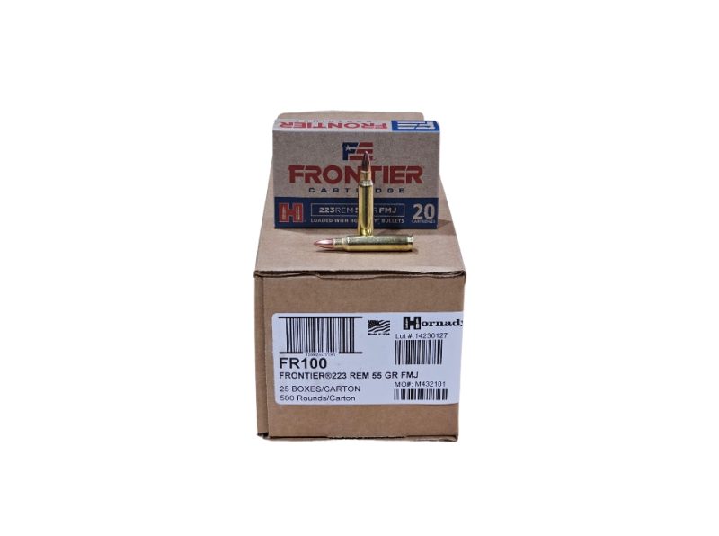 Hornady Frontier .223 Rem CASE 55 Grain Full Metal Jacket 500 Rounds